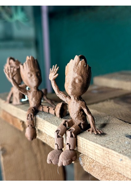 Groot Anahtarlık 1'Lİ Set – Hareketli Eklemli 3D Charm Biblo Figür Hediyelik