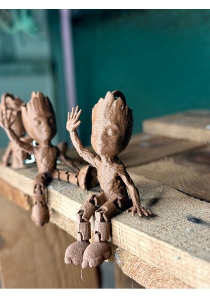 Groot Anahtarlık 1'Lİ Set – Hareketli Eklemli 3D Charm Biblo Figür Hediyelik