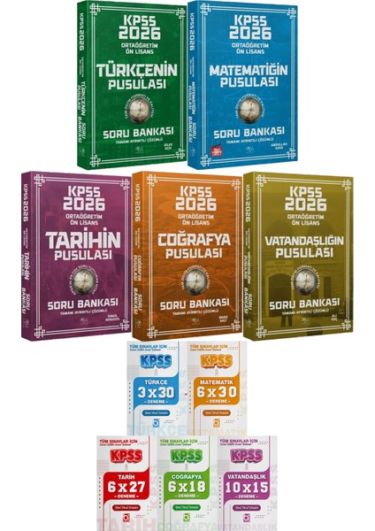 Ortaöğretim Ön Lisans Türkçenin Matematiğin Tarihin Coğrafyanın Vatandaşlığın Pusulası Soru - 5 Ders 31 Deneme