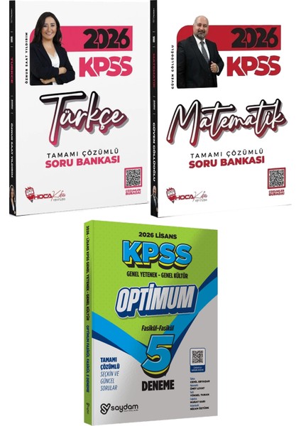 2026 Kpss Türkçe Matematik Tamamı Çözümlü Soru Bankası - Lisans Optimum 5 Deneme