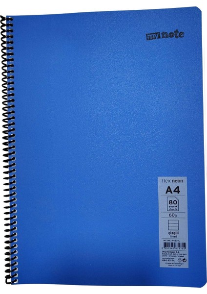 Flex Neo Defter A4 80 Yp Çizgili - Lacivert
