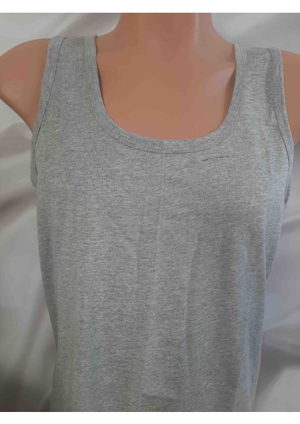 Gri %100 Cotton Pamuk Kalın Askılı Rahat Kullanışlı Erkek Atlet fiyatları