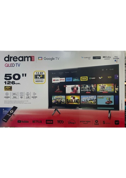 50'' 127 cm 4K Ultra Hd Uydulu Smart LED Tv
