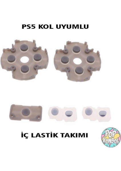 Ps5 V1 Kol Tamiri Iç Lastik Takımı Silikon Lastik Playstation 5 Versiyon 1 Kol Tamir
