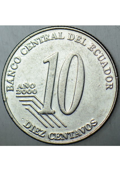 Ekvador 10 Centavos 2000 Yılı. modelleri