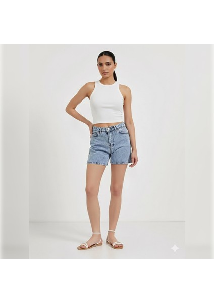 Kadın Fitilli Halter Yaka Crop Atlet fiyatları