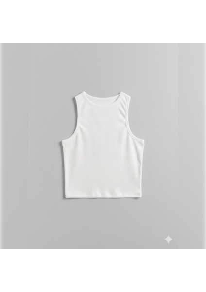 Kadın Fitilli Halter Yaka Crop Atlet indirimleri