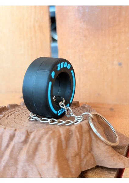 3D Baskı Tekerlek Figür F1 Yarış Araba Lastiği Anahtarlık fırsatları