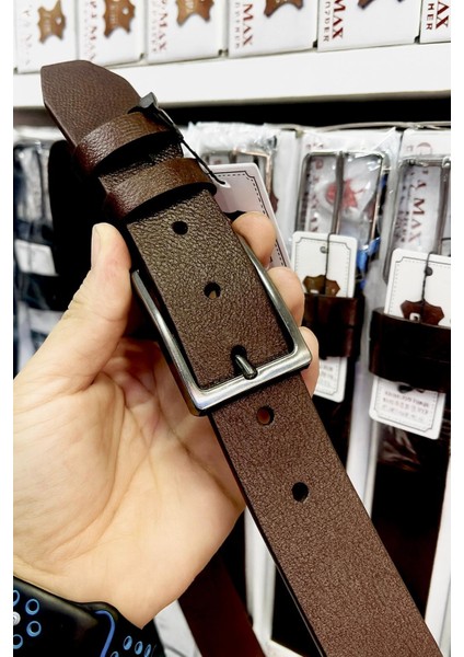 Kahverengi 100 % Hakiki Deri Kumaş Pantolon Kemeri fiyatları