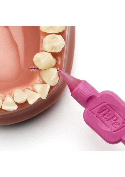 2li Tepe Interdental Brush Arayüz Fırçası Pembe 0.4 mm 8 Li fırsatları