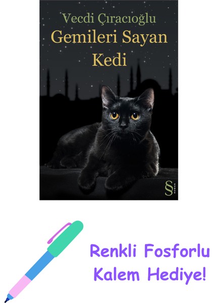 Gemileri Sayan Kedi + Yapışkanlı Not Kağıdı