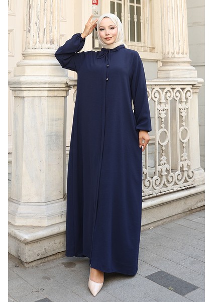 Kolu Lastikli Fermuarlı Ferace 0140-03 Lacivert fiyatları