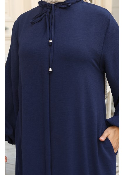 Kolu Lastikli Fermuarlı Ferace 0140-03 Lacivert indirimleri