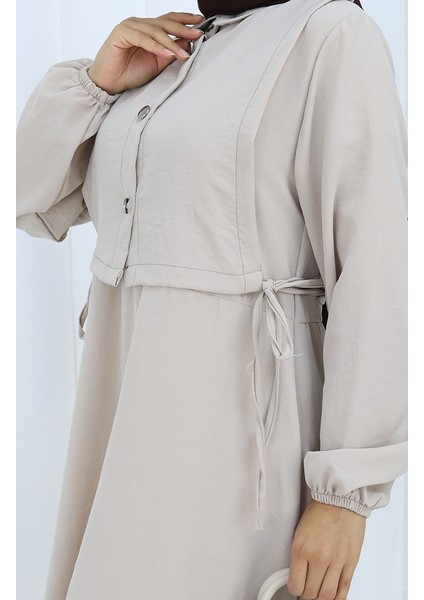 Aerobin Kumaş Yelek Elbise Ikili Takım 2142-03 Taş indirimleri