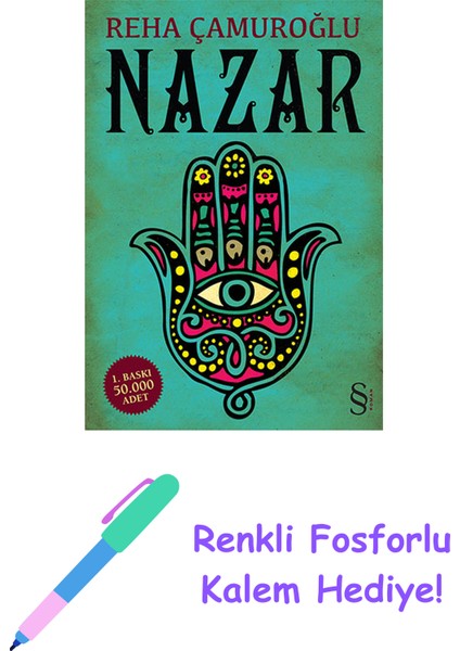 Nazar + Renkli Fosforlu Kalem
