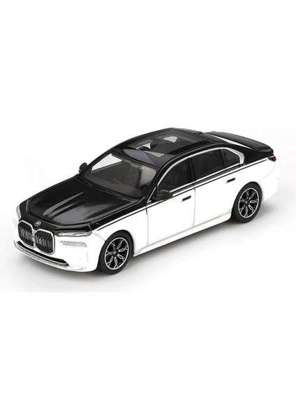 Nessiworld Mini Gt 1/64 Bmw I7 XDRIVE60 Alpine White / Black Sapphire - Blister Paket
