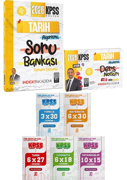 2026 Kpss Tarih Algoritma Soru Tarih Akademisi Ders Notu - 5 Ders 31 Deneme
