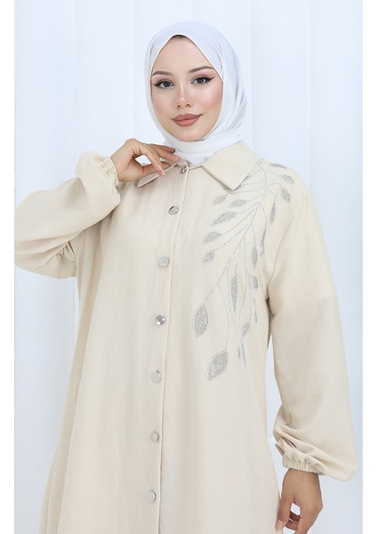 Aerobin Kumaş Tunik Pantolon Ikili Takım 2134-06 Bej fırsatları