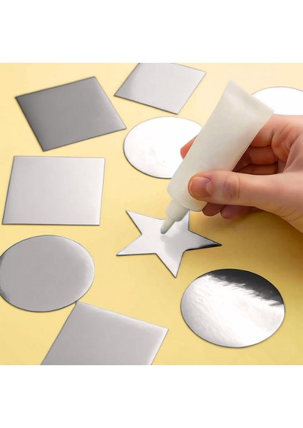 Metalize Karton 50X70 Gümüş Renk, 50 Adet, Okul Hobi Kırtasiye Malzemesi