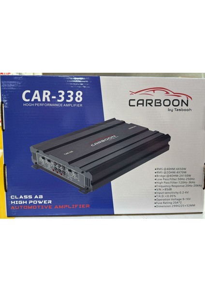 CAR-338 4 Kanal Stereo Oto Anfi