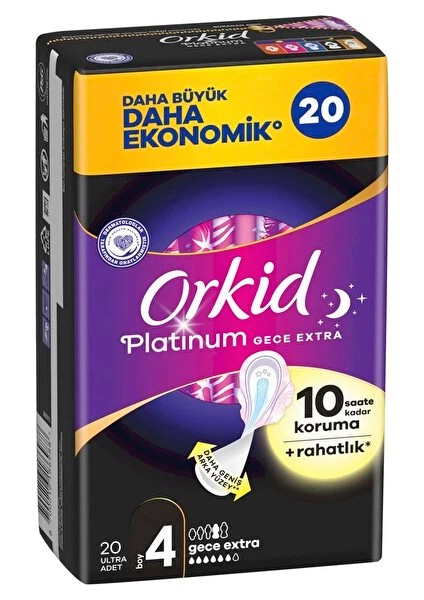 Nessiworld Orkid Ultra Platinum Gece Extra Ped 20'li