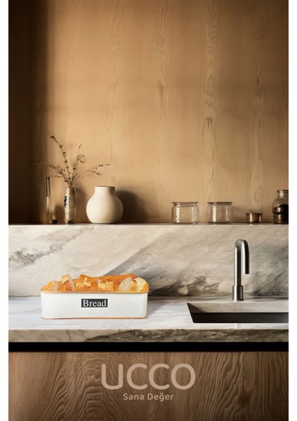 Vintage Beyaz Metal Ekmeklik - Şık ve Dayanıklı Mutfak Ekmek Sepeti, Retro Tarz Sunumluk Mutfak fiyatları