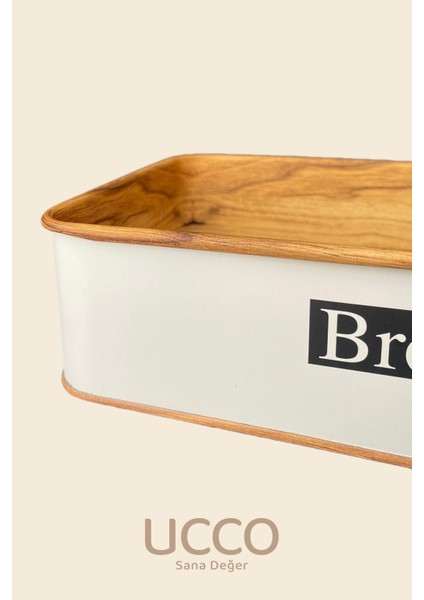 Vintage Beyaz Metal Ekmeklik - Şık ve Dayanıklı Mutfak Ekmek Sepeti, Retro Tarz Sunumluk Mutfak fırsatları