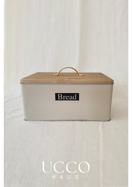 Metal Retro Ekmek Kutusu 31X21X18 cm – Ahşap Görünümlü Kapak - Geniş Hacimli Vintage Saklama Kutusu modelleri