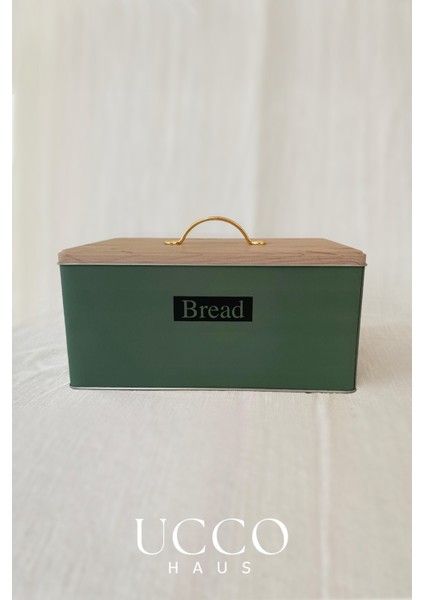 Metal Retro Ekmek Kutusu 31X21X18 cm – Ahşap Görünümlü Kapak - Geniş Hacimli Vintage Saklama Kutusu modelleri