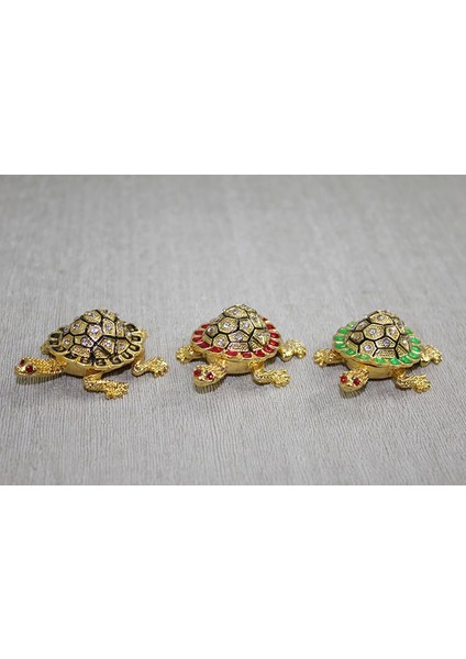 Swaroski Minik Kaplumbağa Figürü ALK3867