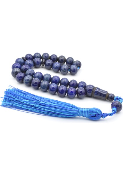 Zeyn Usta Işi Küre Model Lacivert Katalin Tesbih 014