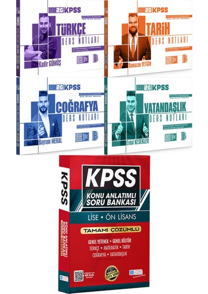 2026 Kpss Türkçe Tarih Coğrafya Vatandaşlık Ders Notları - Lise Önlisans Konu Ant. Soru