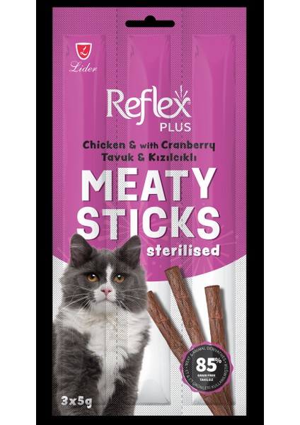 Reflex Meaty Sticks Kedi Ödül Çubuğu 3 x 5 gr 8 Paket fiyatları