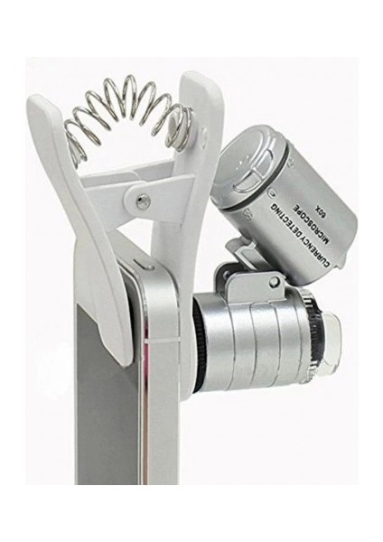 Evrensel LED Işıklı Mini Cep Mikroskobu, Tüm Kameralı Telefonlar Için NO:9882W fırsatları