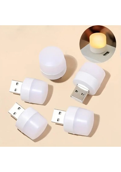 Taşınabilir Mini USB LED Sarı Gün Işığı Tasarruflu USB Kitap Okuma Gece Lambası-Masa Lambası 2 Adet indirimleri