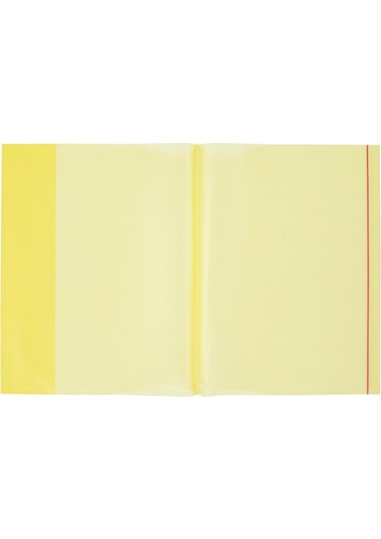 A4 Hazır Defter Kabı 5'li Paket Şeffaf Sarı 20'li Kutu