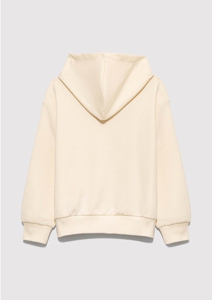 Mickey Baskılı Kapüşonlu Bej Sweatshirt 7S10141-70072 fiyatları