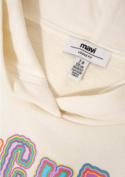 Mickey Baskılı Kapüşonlu Bej Sweatshirt 7S10141-70072 modelleri