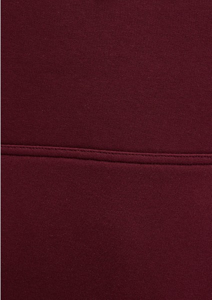 Mavi Logo Baskılı Kapüşonlu Bordo Sweatshirt 1600361-85493