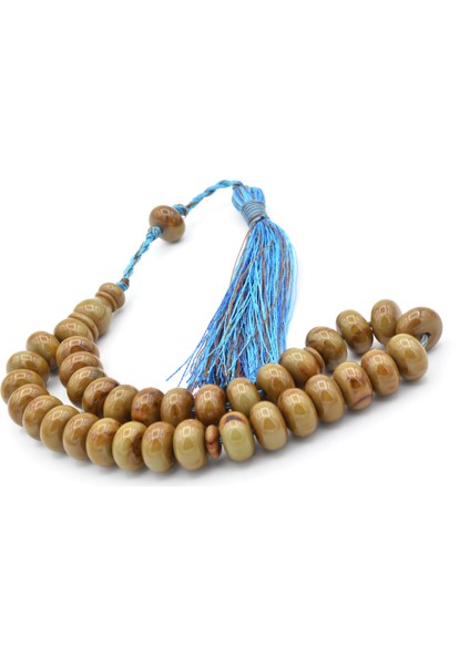 Zeyn Usta Işi Basık Model Kahverengi Mavi Katalin Tesbih 012 fiyatları