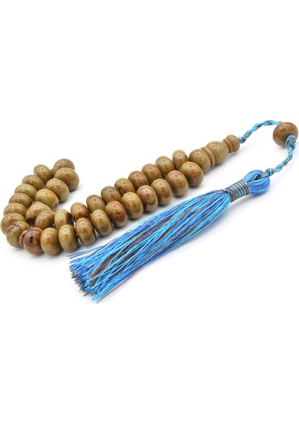 Zeyn Usta Işi Basık Model Kahverengi Mavi Katalin Tesbih 012 modelleri