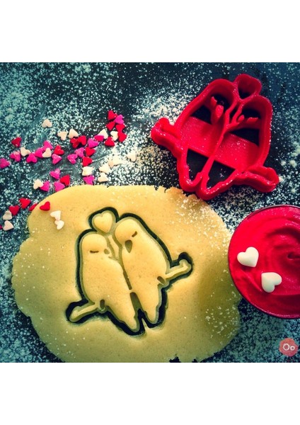 Yeni Aşk Kuşları Kurabiye Kesici, Kurabiye Kalıbı T724643