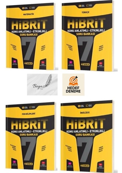 Hız 7.sınıf Hibrit Matematik Türkçe Fen Ingilizce Soru Bankası Hedef Deneme