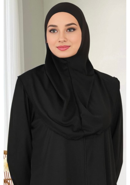 Fermuarlı Tek Parça Kaymaz Başörtülü Pratik Namaz Elbisesi indirimleri