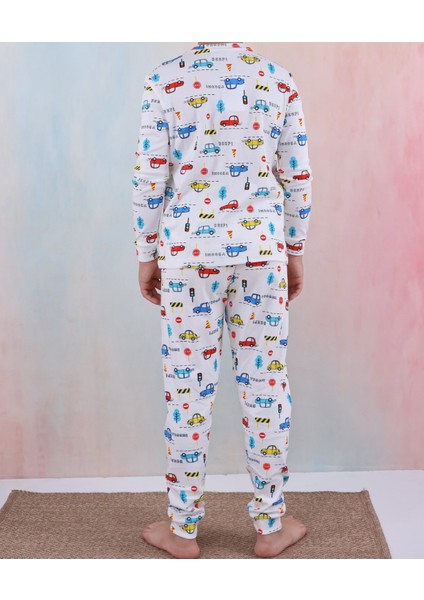 Araba Desen Erkek Garson Pijama Takımı fırsatları