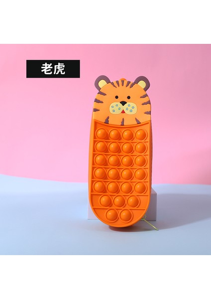 Sevimli Çizgi Film Karakter Silikon Moda Öğrenci Kalemlik Okul Kalem Kutusu (Yurt Dışından)