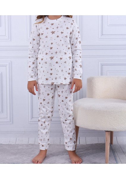Yıldız Desen Kız Çocuk Fitilli Pıjama Takımı fiyatları