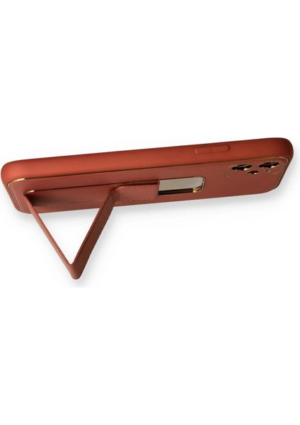 iPhone 12 Kılıf Coco Deri Standlı Kapak - FUŞYA-(5796) - CHT2453-1576 modelleri