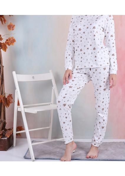 Yıldız Desen Kız Garson Fitilli Pıjama Takımı modelleri
