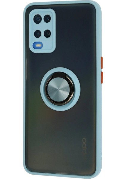 Oppo A54 4g Kılıf Montreal Yüzüklü Silikon Kapak - Buz MAVI-(5796) - CHT9786-9827 fiyatları